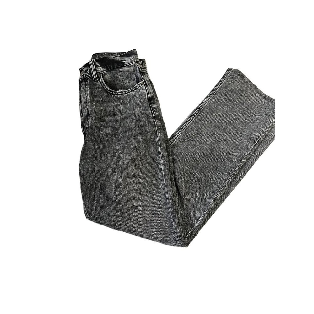 Stylish Gray Women's Straight Leg Jeans